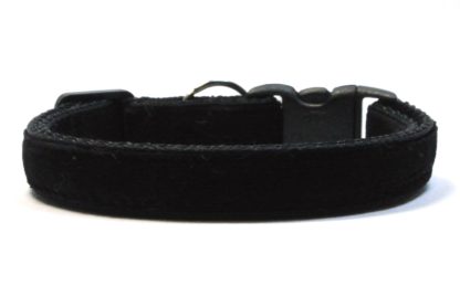 Black Velvet Breakaway Cat Collar by Swanky Kitty