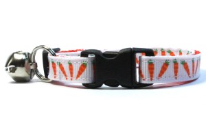 Easter Carrots Breakaway Cat Collar by Swanky Kitty