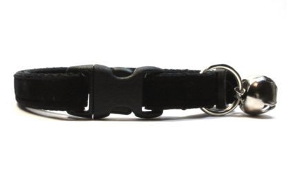 Black Velvet Breakaway Cat Collar by Swanky Kitty