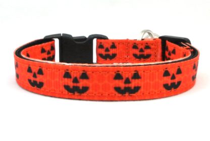 Jack-O'-Lantern Halloween Breakaway Cat Collar