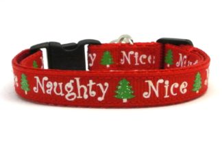 The Naughty or Nice Christmas Breakaway Cat Collar