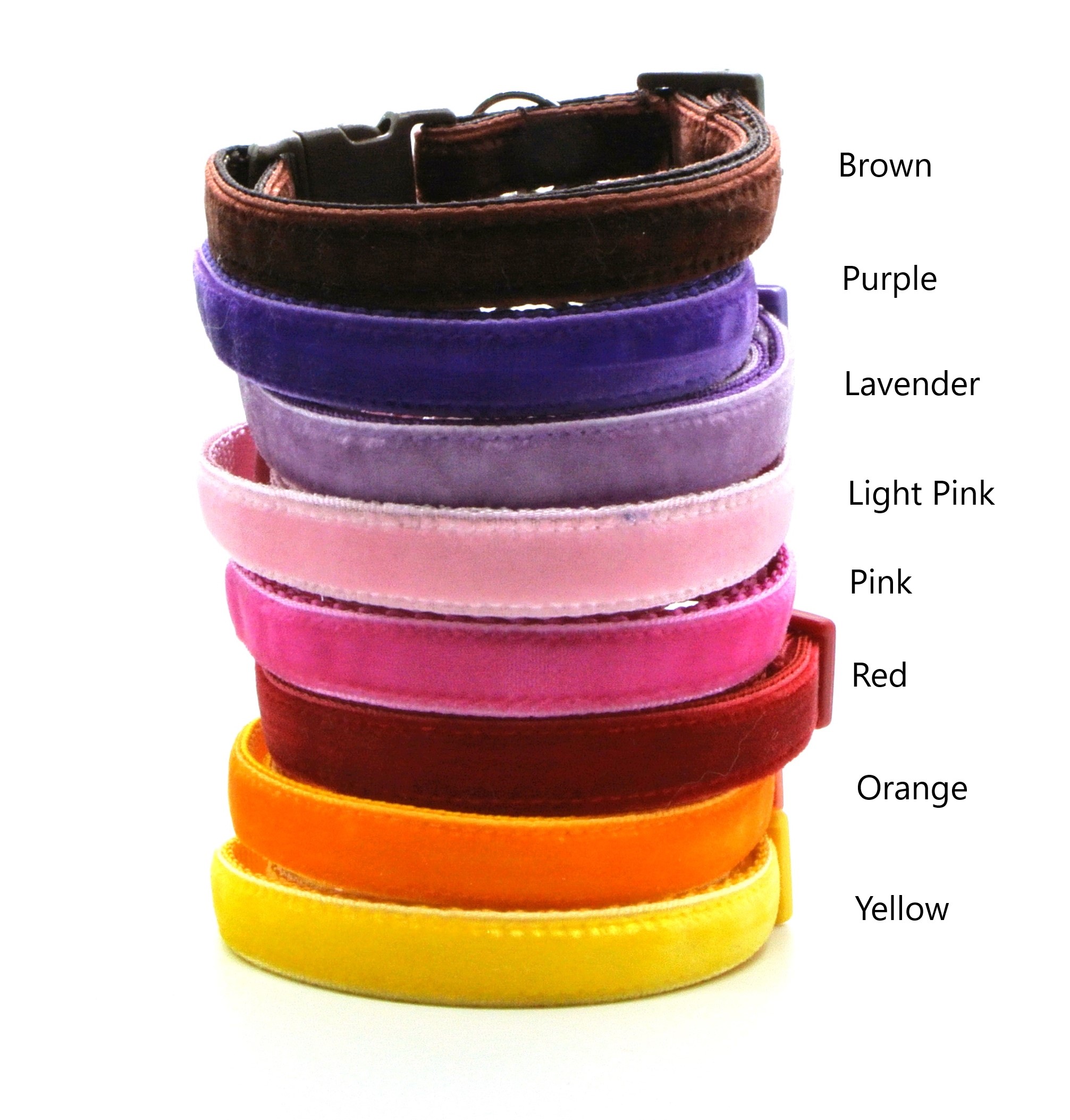 Velvet collars clearance